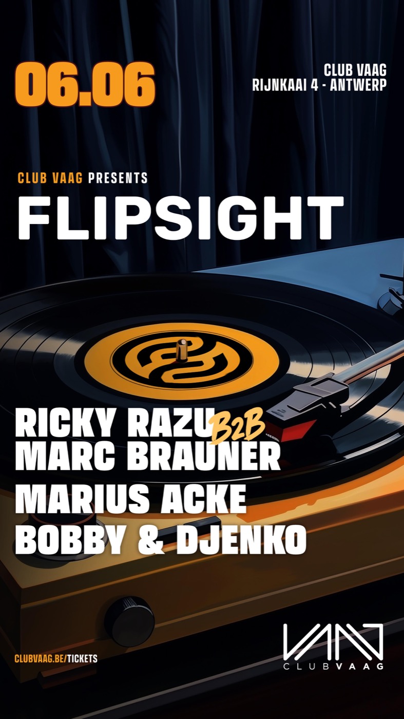 Club Vaag presents FLIPSIGHT Label Night poster